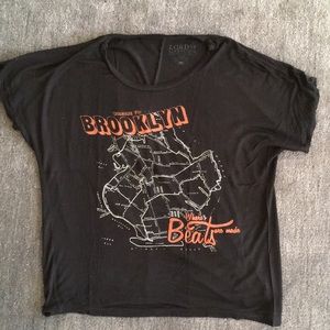 UO black brooklyn tee